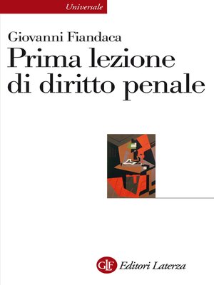 cover image of Prima lezione di diritto penale